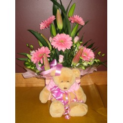 Boxed Arrangement and Teddy